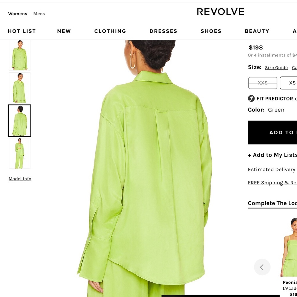 Chartreuse Lime Green Button Down Shirt - Picture 4 of 4